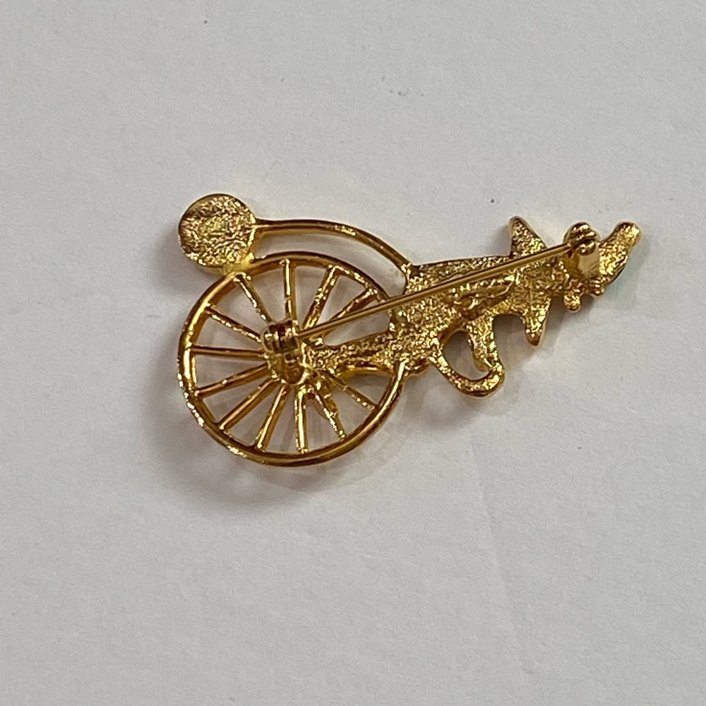 Covann Clown Bicycle Rider Rhinestone Enamel Brooch Pin - Picture 4 of 6